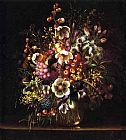 Vase Canvas Paintings - Still Life with Flowers in a Vase